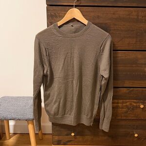 MUJI 100% Wool Sweater Size M Color Mocha Brown